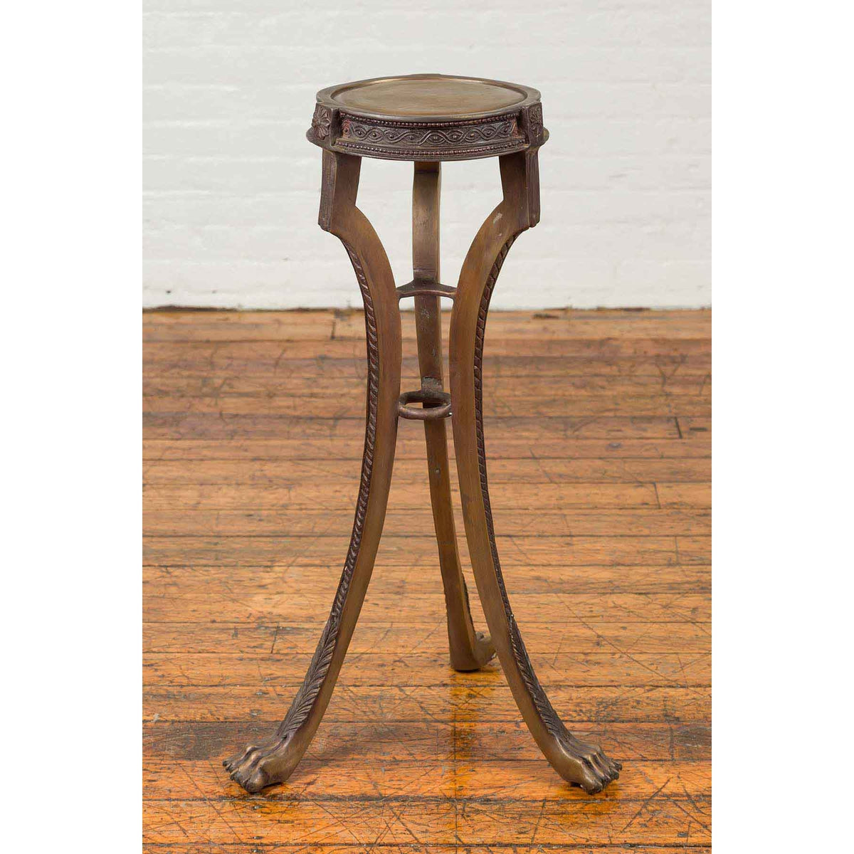 20th Century Bronze Lion Paws Pedestal-6. Asian &amp; Chinese Furniture, Art, Antiques, Vintage Home Décor for sale at FEA Home