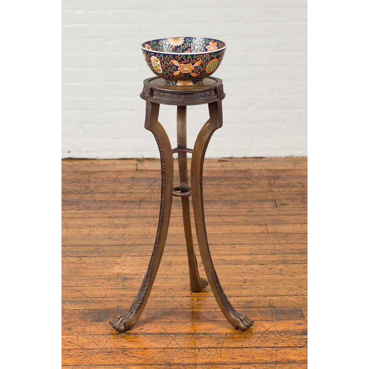 20th Century Bronze Lion Paws Pedestal-7. Asian &amp; Chinese Furniture, Art, Antiques, Vintage Home Décor for sale at FEA Home