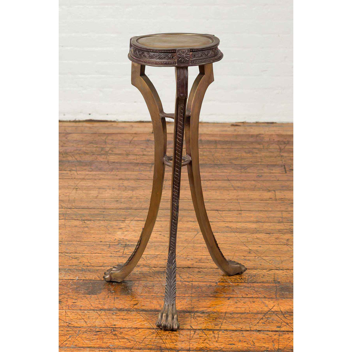 20th Century Bronze Lion Paws Pedestal-3. Asian &amp; Chinese Furniture, Art, Antiques, Vintage Home Décor for sale at FEA Home