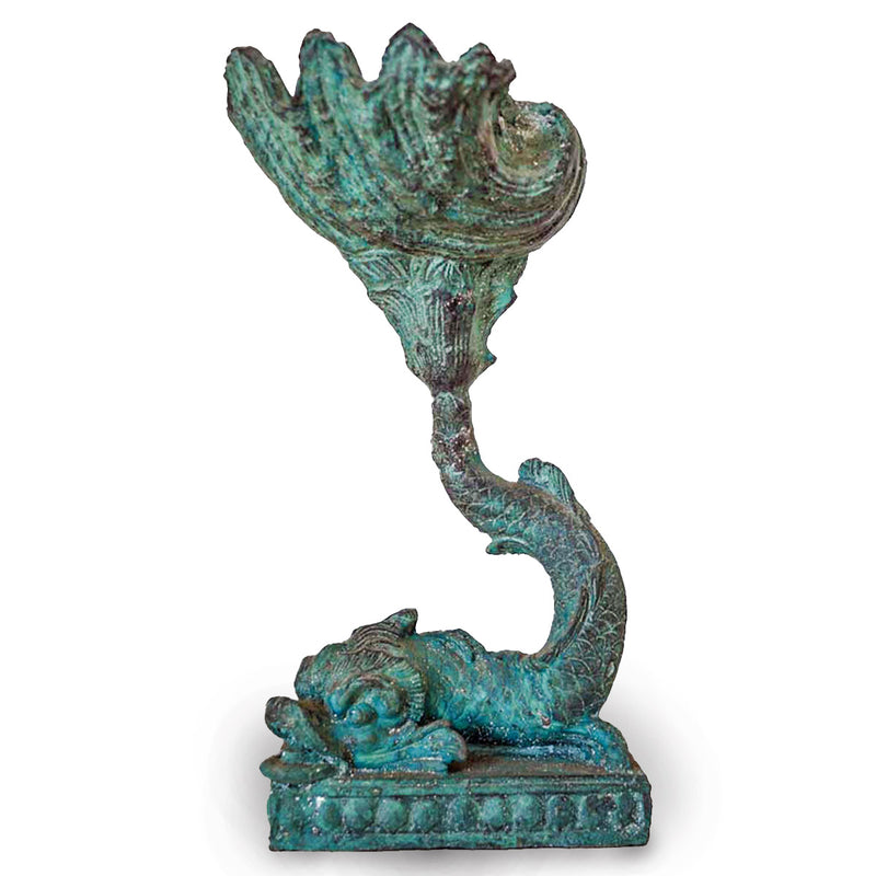 Bronze Fish with Shell-YN7553-1. Asian & Chinese Furniture, Art, Antiques, Vintage Home Décor for sale at FEA Home