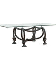 Contemporary Cast Bronze Nautical Rope Maison Jansen Style Coffee Table Base-1. Asian & Chinese Furniture, Art, Antiques, Vintage Home Décor for sale at FEA Home