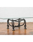 Contemporary Cast Bronze Nautical Rope Maison Jansen Style Coffee Table Base-4. Asian & Chinese Furniture, Art, Antiques, Vintage Home Décor for sale at FEA Home