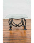 Contemporary Cast Bronze Nautical Rope Maison Jansen Style Coffee Table Base-5. Asian & Chinese Furniture, Art, Antiques, Vintage Home Décor for sale at FEA Home