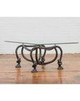 Contemporary Cast Bronze Nautical Rope Maison Jansen Style Coffee Table Base-2. Asian & Chinese Furniture, Art, Antiques, Vintage Home Décor for sale at FEA Home