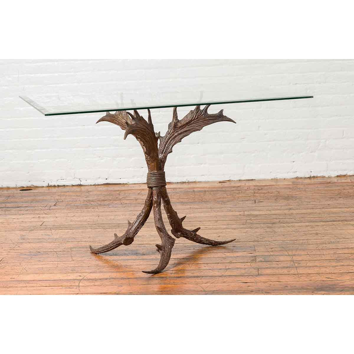 Curved Bronze Tree Table Base-3. Asian &amp; Chinese Furniture, Art, Antiques, Vintage Home Décor for sale at FEA Home