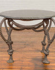 Tall Contemporary Bronze Nautical Rope Table-2. Asian & Chinese Furniture, Art, Antiques, Vintage Home Décor for sale at FEA Home