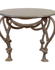 Tall Contemporary Bronze Nautical Rope Table-1. Asian & Chinese Furniture, Art, Antiques, Vintage Home Décor for sale at FEA Home
