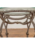 Tall Contemporary Bronze Nautical Rope Table-6. Asian & Chinese Furniture, Art, Antiques, Vintage Home Décor for sale at FEA Home