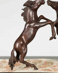 Vintage Lost Wax Cast Bronze Coffee Table Base with Triple Rearing Horses-8. Asian & Chinese Furniture, Art, Antiques, Vintage Home Décor for sale at FEA Home