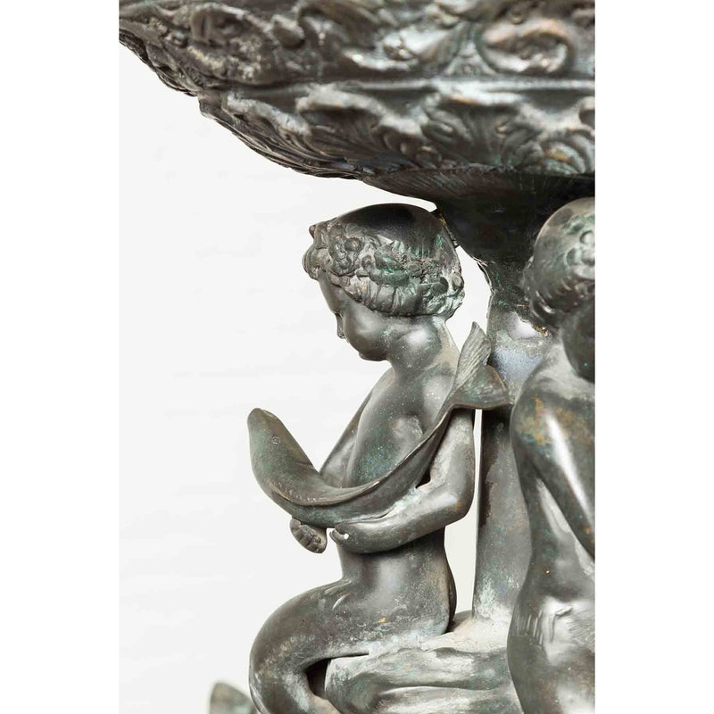 Nymph, Tritons and Putti Bronze Fountain-RG2032-17. Asian & Chinese Furniture, Art, Antiques, Vintage Home Décor for sale at FEA Home
