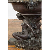 Vintage Bronze Greco-Roman Allegory of the Summer Planter