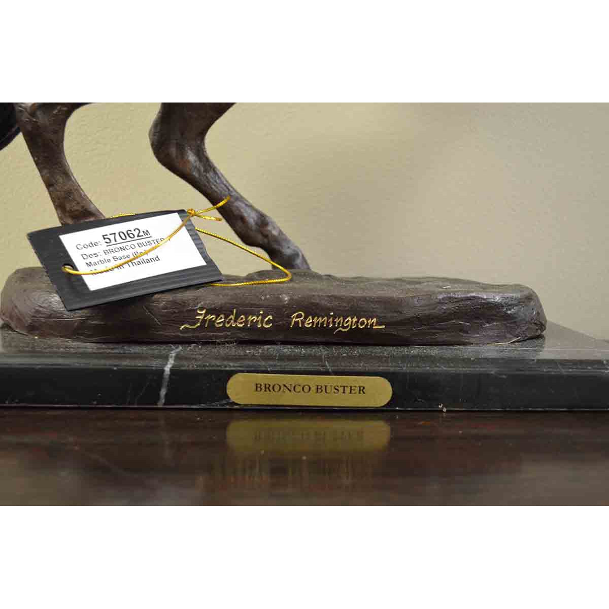 Outlaw Bronze Sculpture on Marble Base after Frederic Remington-15. Asian &amp; Chinese Furniture, Art, Antiques, Vintage Home Décor for sale at FEA Home
