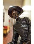 Outlaw Bronze Sculpture on Marble Base after Frederic Remington-13. Asian & Chinese Furniture, Art, Antiques, Vintage Home Décor for sale at FEA Home
