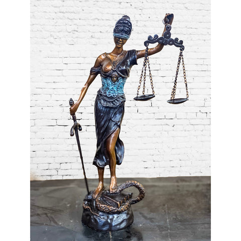 Lady Justice Bronze Sculpture-RG2067-3. Asian & Chinese Furniture, Art, Antiques, Vintage Home Décor for sale at FEA Home