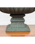 Bronze Tabletop Pedestal in Verdigris Patina-13. Asian & Chinese Furniture, Art, Antiques, Vintage Home Décor for sale at FEA Home