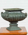 Bronze Tabletop Pedestal in Verdigris Patina-2. Asian & Chinese Furniture, Art, Antiques, Vintage Home Décor for sale at FEA Home