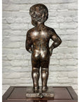 Boy Peeing Small Bronze Statue-11. Asian & Chinese Furniture, Art, Antiques, Vintage Home Décor for sale at FEA Home