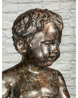 Boy Peeing Small Bronze Statue-20. Asian & Chinese Furniture, Art, Antiques, Vintage Home Décor for sale at FEA Home