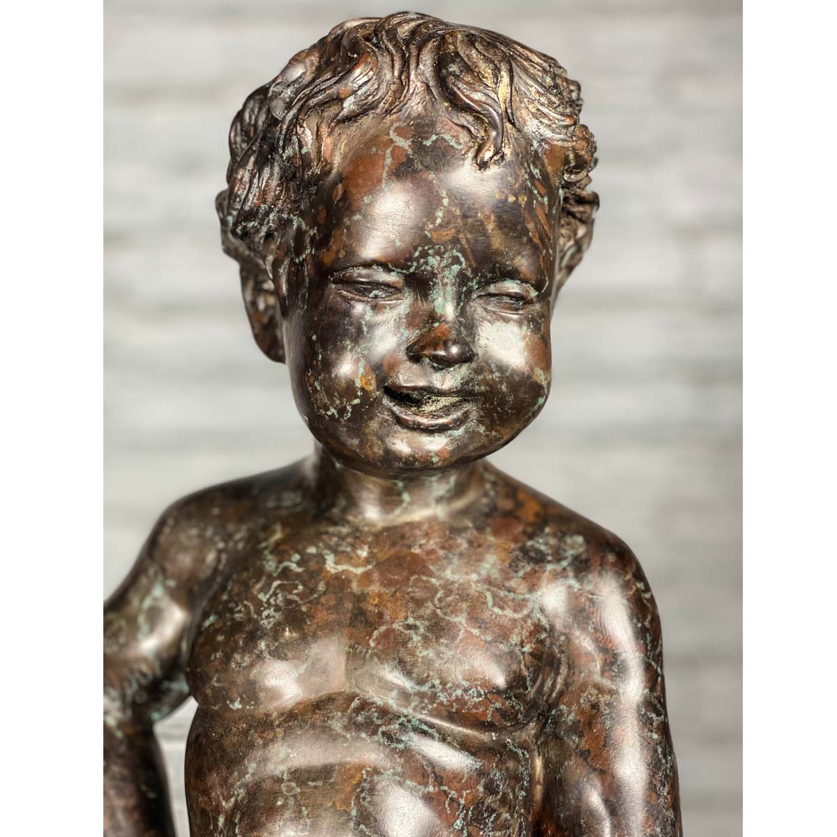 Boy Peeing Small Bronze Statue-23. Asian &amp; Chinese Furniture, Art, Antiques, Vintage Home Décor for sale at FEA Home
