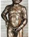 Boy Peeing Small Bronze Statue-24. Asian & Chinese Furniture, Art, Antiques, Vintage Home Décor for sale at FEA Home