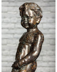Boy Peeing Small Bronze Statue-26. Asian & Chinese Furniture, Art, Antiques, Vintage Home Décor for sale at FEA Home