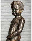 Boy Peeing Small Bronze Statue-27. Asian & Chinese Furniture, Art, Antiques, Vintage Home Décor for sale at FEA Home