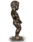Boy Peeing Small Bronze Statue-3. Asian & Chinese Furniture, Art, Antiques, Vintage Home Décor for sale at FEA Home