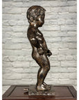 Boy Peeing Small Bronze Statue-9. Asian & Chinese Furniture, Art, Antiques, Vintage Home Décor for sale at FEA Home