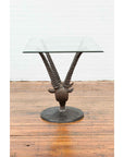Contemporary Cast Bronze Double Antelope Dining Table Base with Dark Patina-7. Asian & Chinese Furniture, Art, Antiques, Vintage Home Décor for sale at FEA Home
