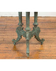 Contemporary Verde Bronze Round Top Table with Fluted Legs and Scrolling Feet-11. Asian & Chinese Furniture, Art, Antiques, Vintage Home Décor for sale at FEA Home