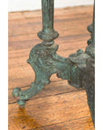 Contemporary Verde Bronze Round Top Table with Fluted Legs and Scrolling Feet-12. Asian & Chinese Furniture, Art, Antiques, Vintage Home Décor for sale at FEA Home