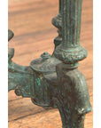 Contemporary Verde Bronze Round Top Table with Fluted Legs and Scrolling Feet-13. Asian & Chinese Furniture, Art, Antiques, Vintage Home Décor for sale at FEA Home