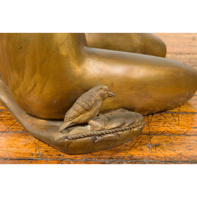 Classical Contemporary Bronze Table Base-RG866-14. Asian & Chinese Furniture, Art, Antiques, Vintage Home Décor for sale at FEA Home