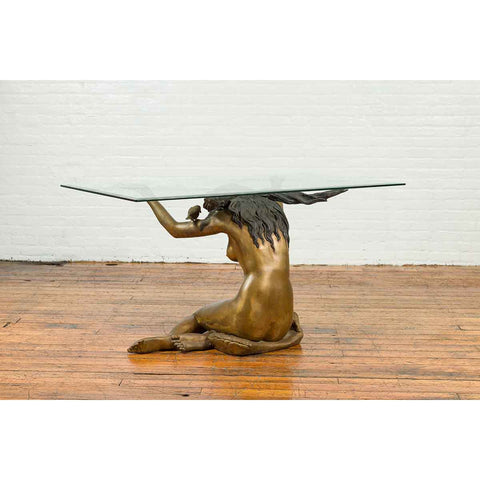 Classical Contemporary Bronze Table Base-RG866-5. Asian & Chinese Furniture, Art, Antiques, Vintage Home Décor for sale at FEA Home