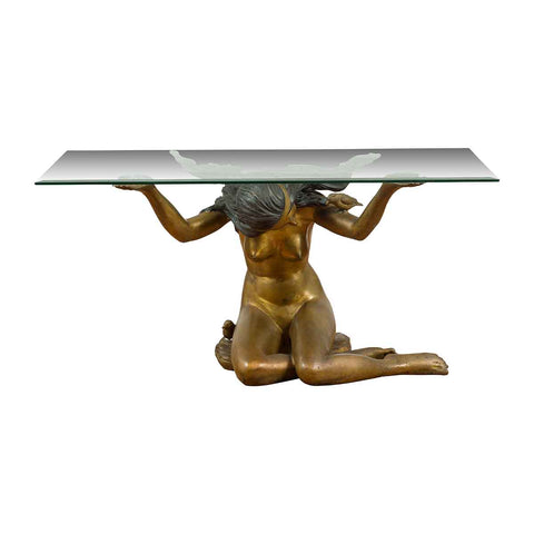 Classical Contemporary Bronze Table Base-RG866-11. Asian & Chinese Furniture, Art, Antiques, Vintage Home Décor for sale at FEA Home