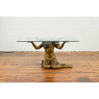 Classical Contemporary Bronze Table Base