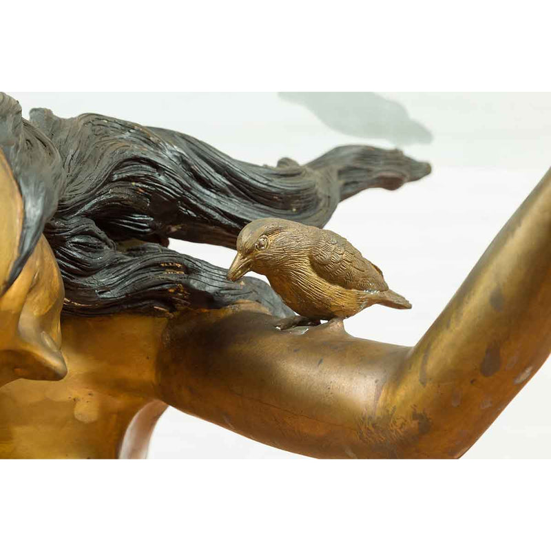 Classical Contemporary Bronze Table Base-RG866-8. Asian & Chinese Furniture, Art, Antiques, Vintage Home Décor for sale at FEA Home