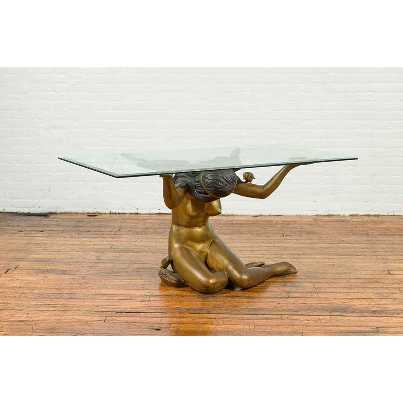 Classical Contemporary Bronze Table Base-RG866-3. Asian & Chinese Furniture, Art, Antiques, Vintage Home Décor for sale at FEA Home