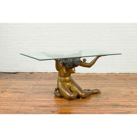 Classical Contemporary Bronze Table Base-RG866-3. Asian & Chinese Furniture, Art, Antiques, Vintage Home Décor for sale at FEA Home