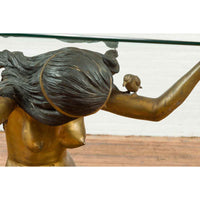 Classical Contemporary Bronze Table Base