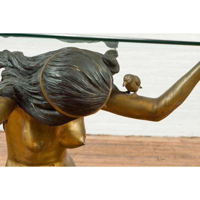 Classical Contemporary Bronze Table Base-RG866-10. Asian & Chinese Furniture, Art, Antiques, Vintage Home Décor for sale at FEA Home