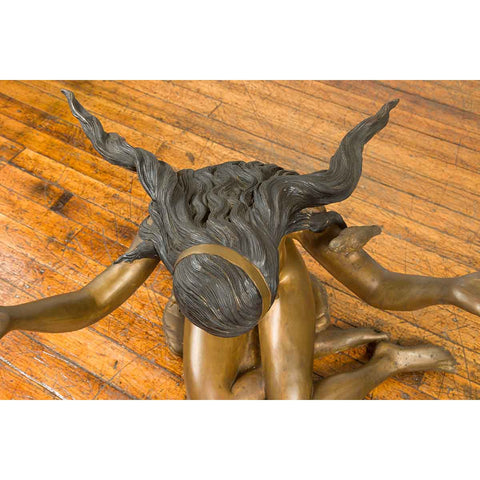 Classical Contemporary Bronze Table Base-RG866-13. Asian & Chinese Furniture, Art, Antiques, Vintage Home Décor for sale at FEA Home