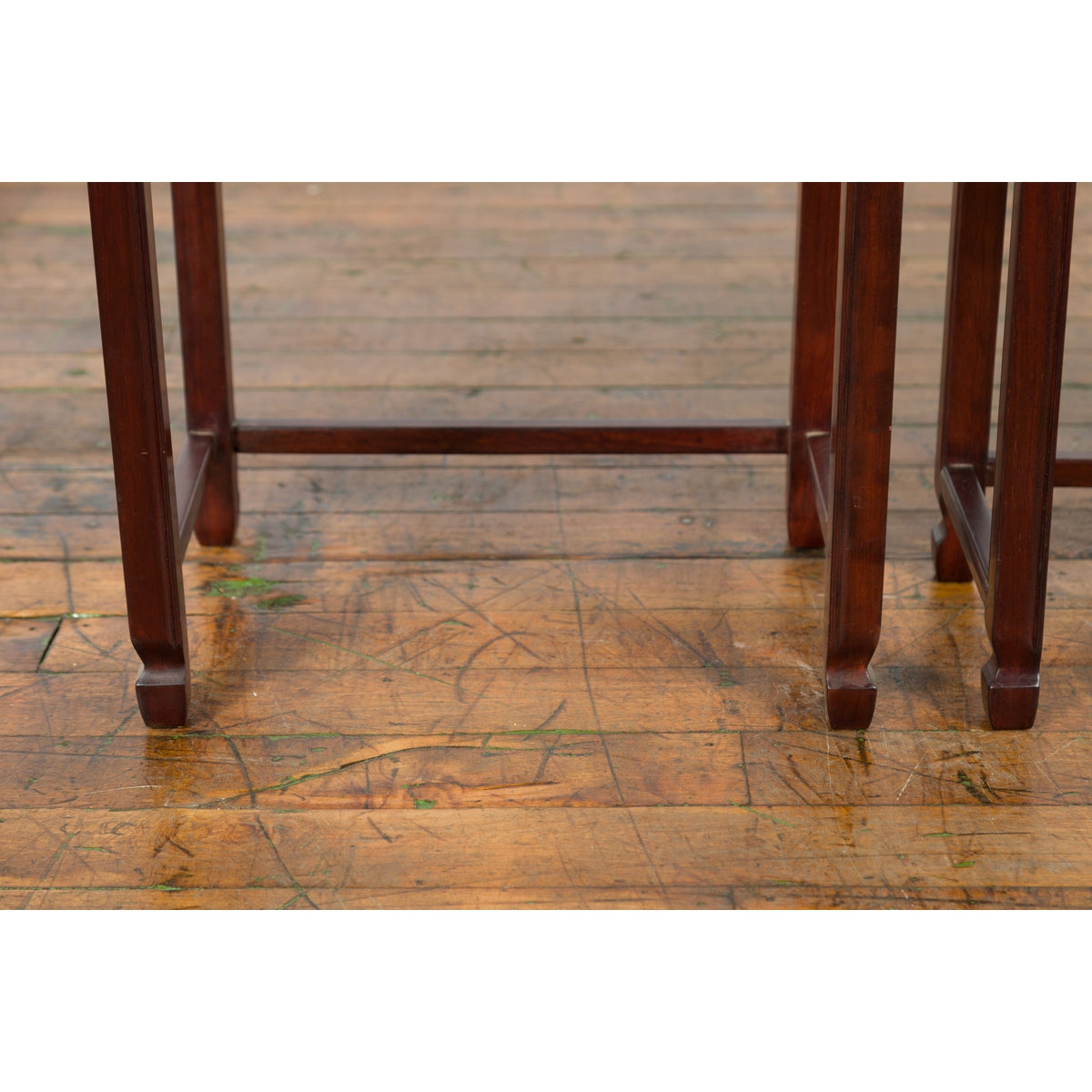 Set of Three Vintage Chinese Rosewood Nesting Tables with Dark Patina-14. Asian &amp; Chinese Furniture, Art, Antiques, Vintage Home Décor for sale at FEA Home