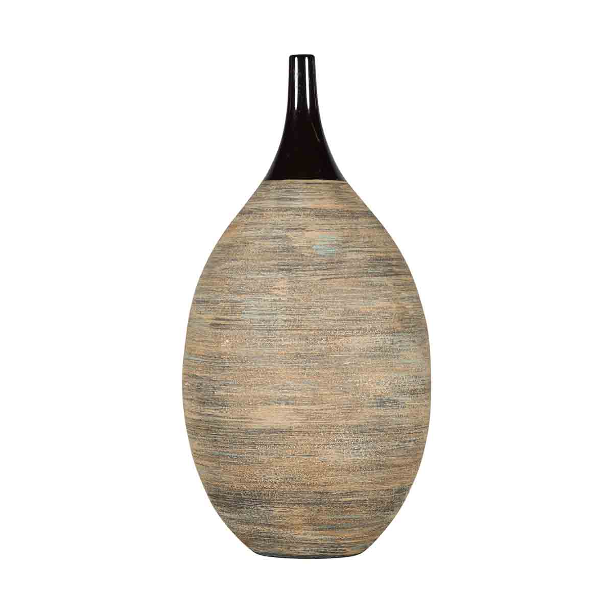 Northern Thai Chiang Mai Contemporary Textured Vase from the Prem Collection-1. Asian & Chinese Furniture, Art, Antiques, Vintage Home Décor for sale at FEA Home
