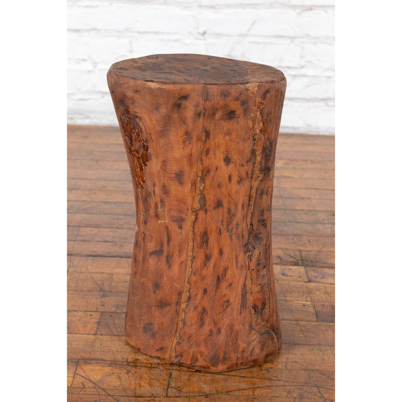Vintage Chinese Tree Stump Wooden Pedestal with Rustic Character-Chinese Furniture, Asian Antiques & Vintage Home Décor in NYC-FEA Home