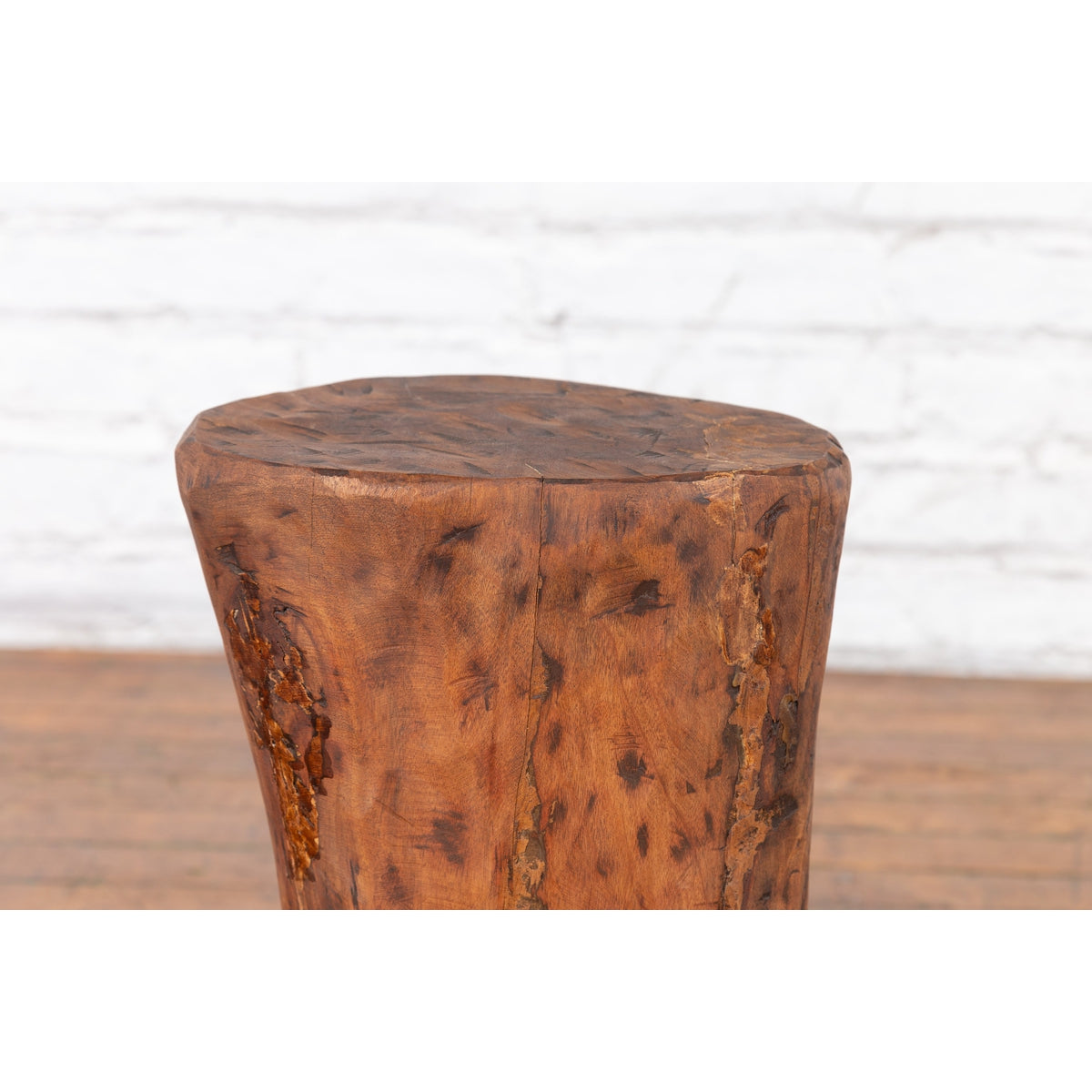 Vintage Chinese Tree Stump Wooden Pedestal with Rustic Character-6. Asian &amp; Chinese Furniture, Art, Antiques, Vintage Home Décor for sale at FEA Home
