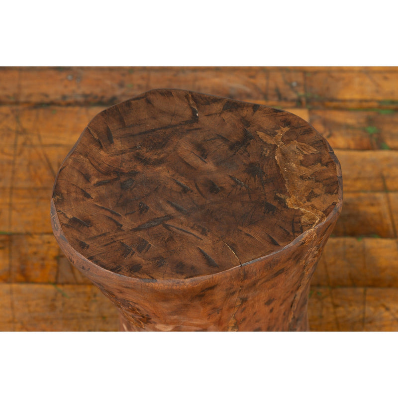 Vintage Chinese Tree Stump Wooden Pedestal with Rustic Character-Chinese Furniture, Asian Antiques & Vintage Home Décor in NYC-FEA Home