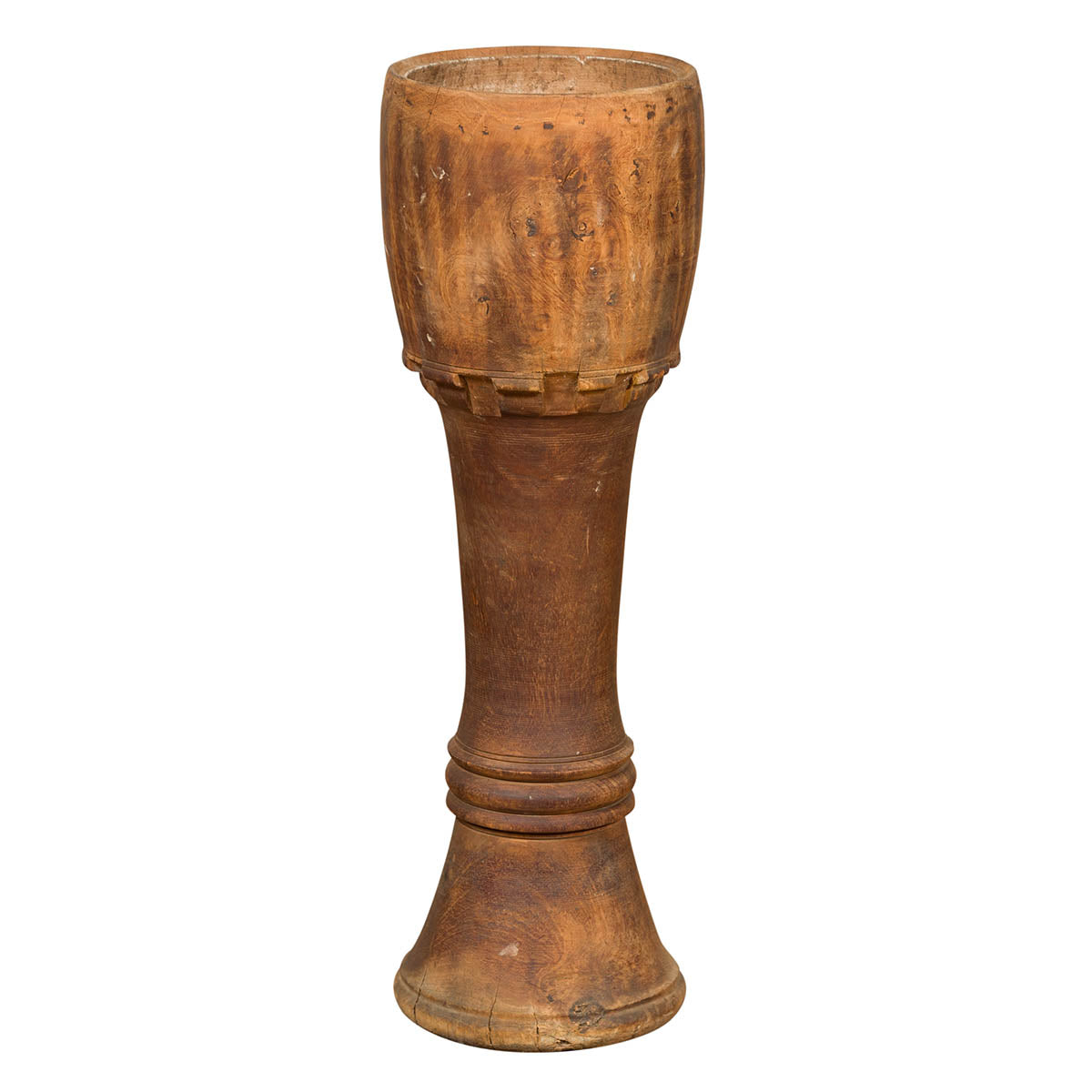 Antique Thai Freestanding Ceremonial Drum with Natural Patina-1. Asian & Chinese Furniture, Art, Antiques, Vintage Home Décor for sale at FEA Home
