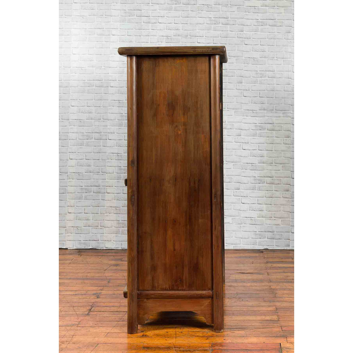 Chinese 19th Century Qing Dynasty Period Wedding Cabinet with Butterfly Hardware-11. Asian &amp; Chinese Furniture, Art, Antiques, Vintage Home Décor for sale at FEA Home