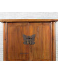 Chinese 19th Century Qing Dynasty Period Wedding Cabinet with Butterfly Hardware-5. Asian & Chinese Furniture, Art, Antiques, Vintage Home Décor for sale at FEA Home
